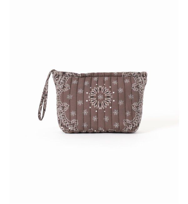 IENA「MALUS/マリュス BANDANA QUILTING POUCH ポーチ」|ポーチ|