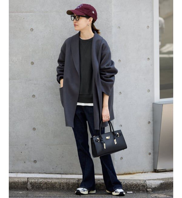 WEB限定/追加》SUPER140 ダブルフェイスベルテッドコート（SLOBE IENA