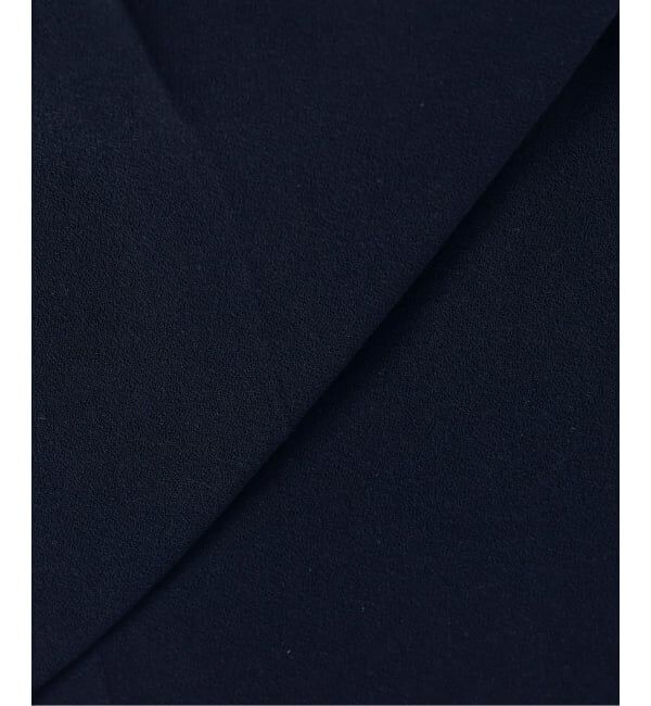 IENA「&NAVY ジョーゼットサイドゴムタックパンツ」|スラックス|