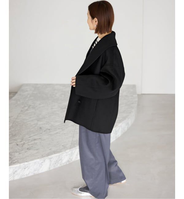 IENA「《追加3》Super160 ショールカラーハーフコート」|その他|