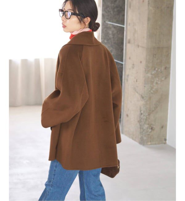 IENA「《追加3》Super160 ショールカラーハーフコート」|その他|