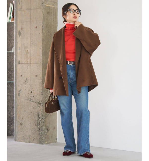 IENA「《追加3》Super160 ショールカラーハーフコート」|その他|