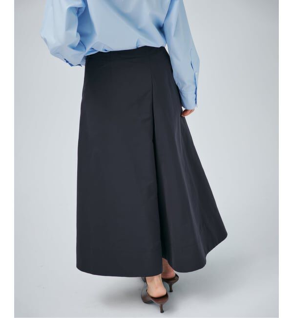 VERMEIL par iena「《予約》タフタタックスカート」|スカート|ネイビー