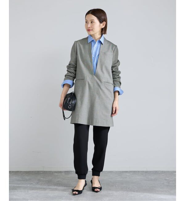 IENA「ウォッシャブル ジャケットドレス」|ワンピース|