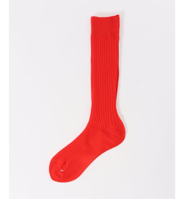 SLOBE IENA「piedi nudi/ピエディヌーディ SLOBE リブソックス 1261700」|ソックス|レッド
