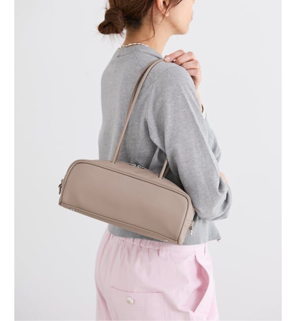 IENA「《追加予約》＆MyuQ/アンドミューク KAKU バッグ MCB096」|ショルダー・メッセンジャー|キャメル