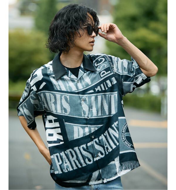 Paris Saint-Germain「【Paris Saint-Germain / パリ・サン＝ジェルマン】 VINTAGE SCARF SHIRT」|シャツ・ブラウス|ブラック