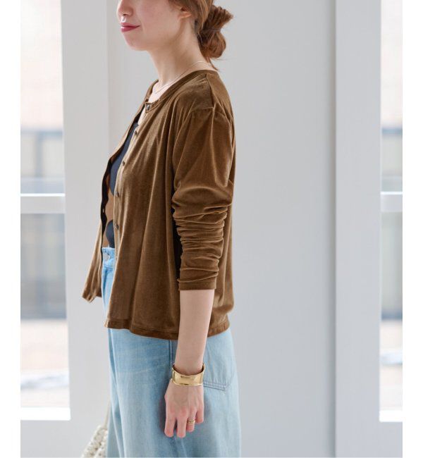 JOURNAL STANDARD relume「シアーベロアクルーネックカーディガン」|カーディガン|