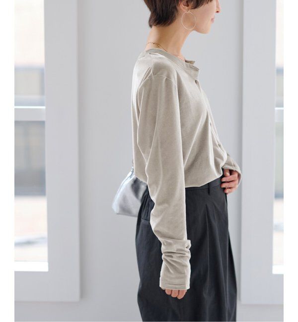 JOURNAL STANDARD relume「シアーベロアクルーネックカーディガン」|カーディガン|