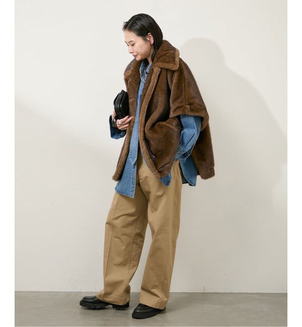 JOURNAL STANDARD「Mink Like Fur Poncho」|ポンチョ・ケープ|