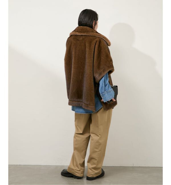 JOURNAL STANDARD「Mink Like Fur Poncho」|ポンチョ・ケープ|