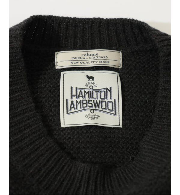 JOURNAL STANDARD relume「ハミルトン ウール ガーター クルーネック ニット」|ニット・セーター|