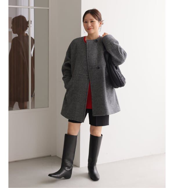 スーパー140ビーバーノーカラーミドルコート（JOURNAL STANDARD