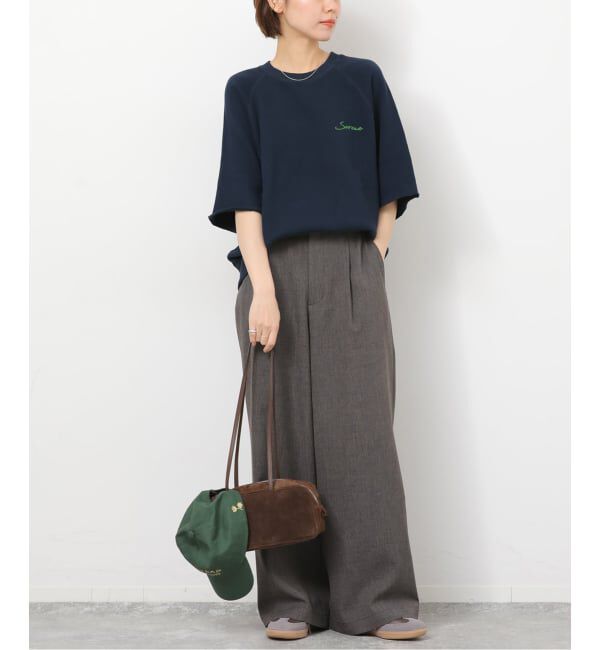 JOURNAL STANDARD relume「《予約》［26SS新作］ハーフスリーブ刺繍ロゴスウェット」|スウェット・ジャージ|