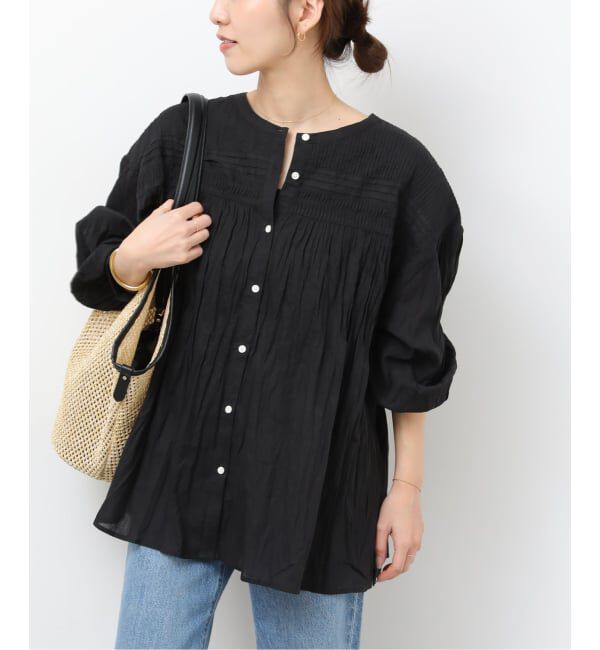 JOURNAL STANDARD relume「《予約》［26SS新作］コットンボイルクリンクルピンタックブラウス」|シャツ・ブラウス|