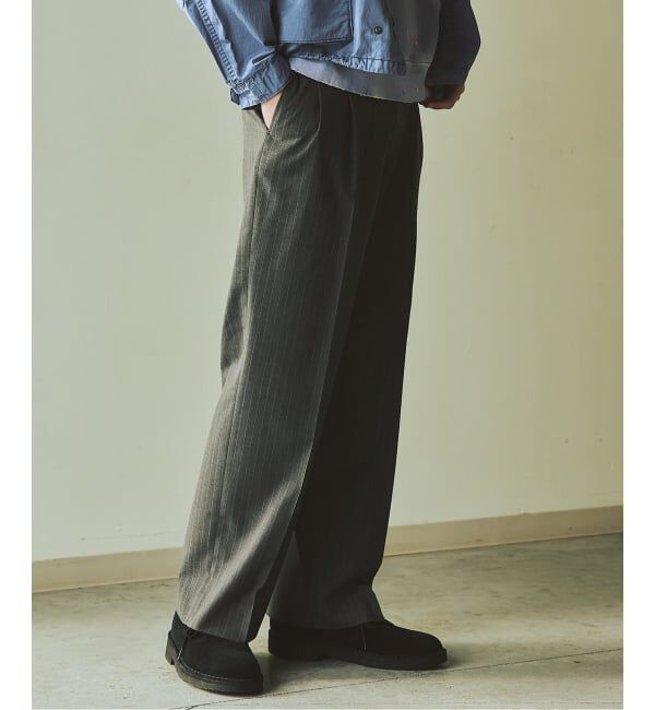 JOURNAL STANDARD「《予約》T/W ストライプ 2タック トラウザー スラックス」|スラックス|