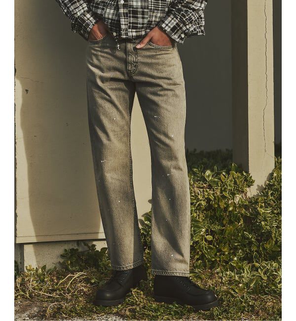 JOURNAL STANDARD「《予約》セミタイトストレート デニム パンツ LOT200-0658」|デニム|グレーB