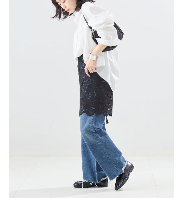 journal standard L'essage「《予約》ケミカルコードレース ラップスカート」|スカート|