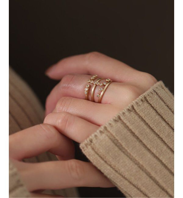 Lilas by Spick&Span「ブラウンダイヤCリング K10」|リング|