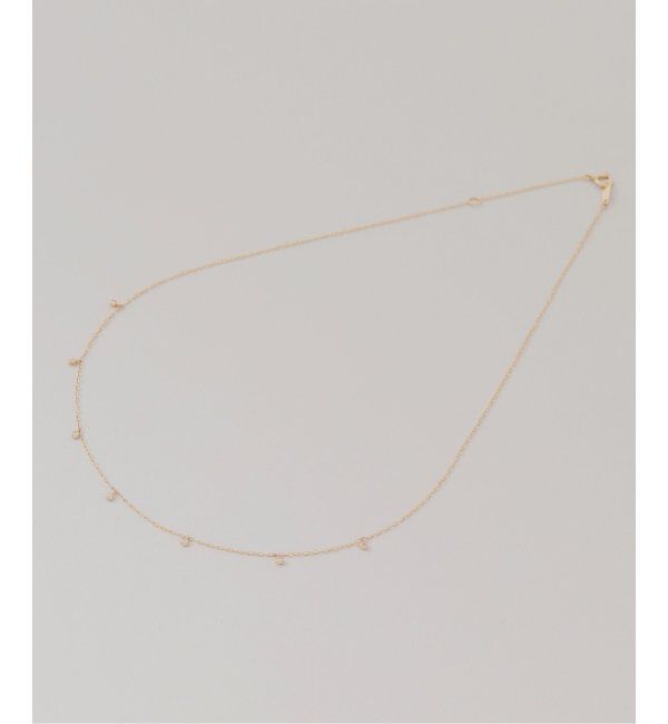 Lilas by Spick&Span「《WEB限定》7ダイヤステーション40cmネックレス K10」|ネックレス|