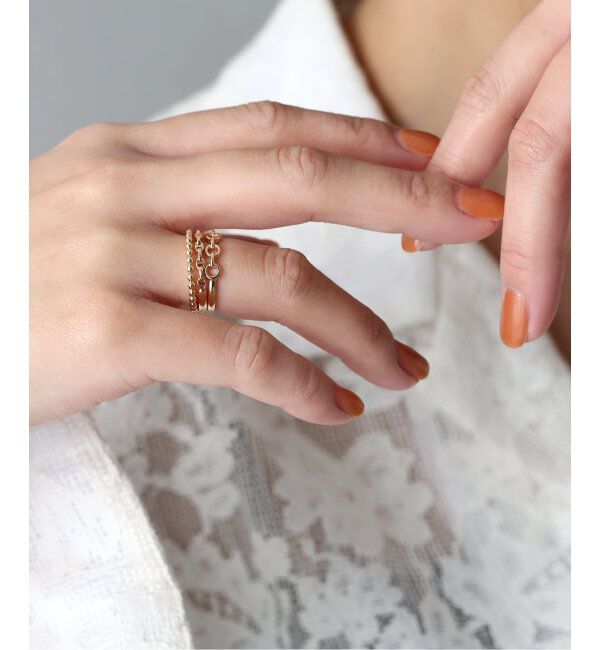 Lilas by Spick&Span「マリーナチェーンリズムリング K10」|リング|