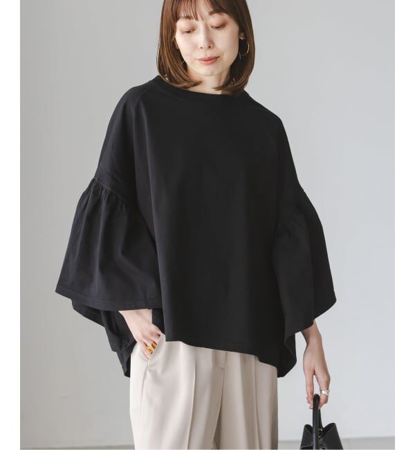 NOBLE「《追加》COG THE BIGSMOKE/コグザビッグスモーク LAURA GATHERED SLV TOP」|Tシャツ・カットソー|