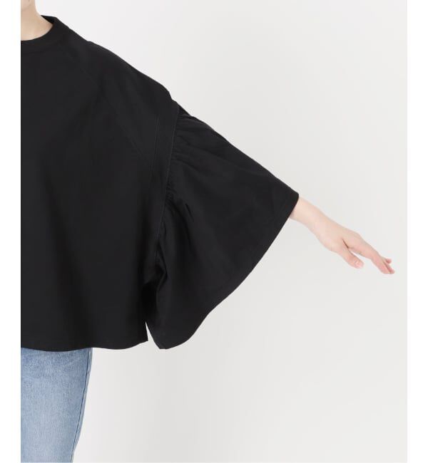 NOBLE「《追加》COG THE BIGSMOKE/コグザビッグスモーク LAURA GATHERED SLV TOP」|Tシャツ・カットソー|