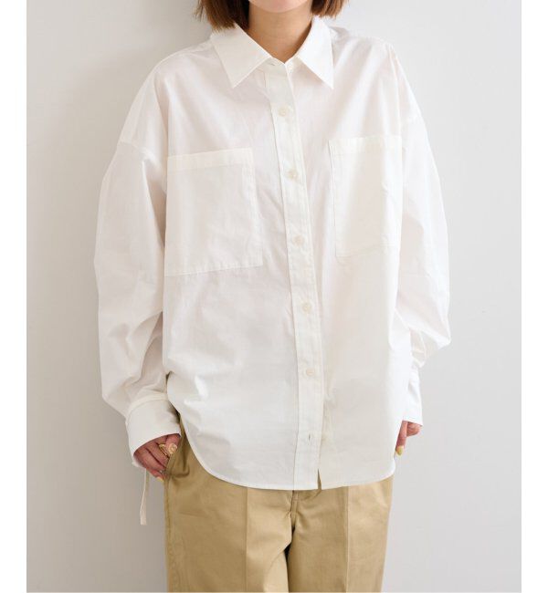 U by SPICK&SPAN「リボンスリーブオーバーシャツ」|シャツ・ブラウス|ホワイト