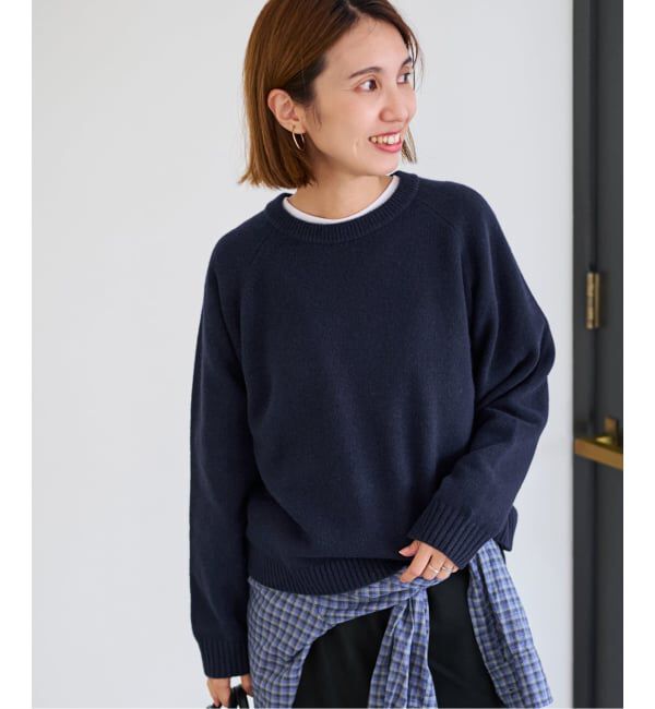 FRAMeWORK「AQUA クルーネックプルオーバー」|ニット・セーター|