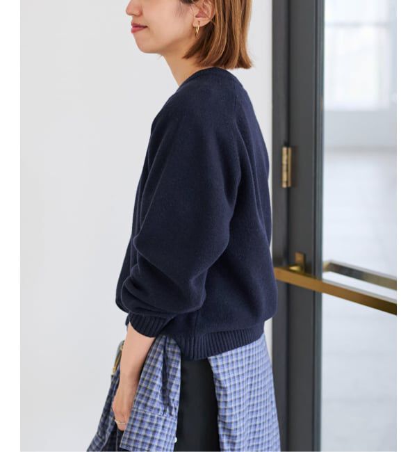 FRAMeWORK「AQUA クルーネックプルオーバー」|ニット・セーター|