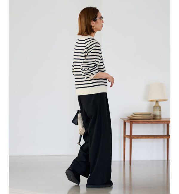 FRAMeWORK「AQUA クルーネックプルオーバー」|ニット・セーター|