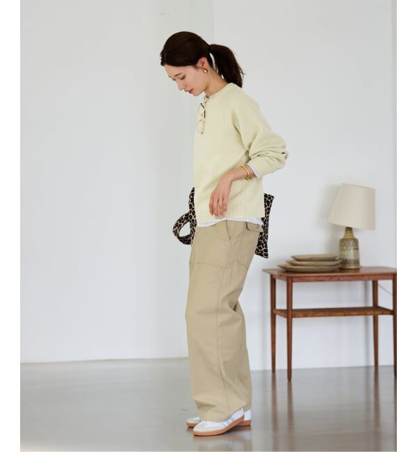 FRAMeWORK「AQUA クルーネックプルオーバー」|ニット・セーター|