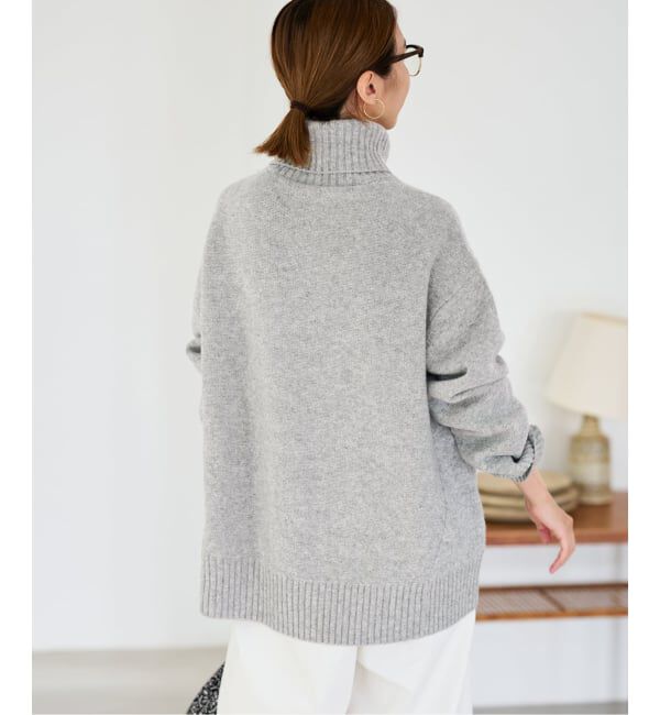 FRAMeWORK「≪WEB先行追加≫AQUA タートルプルオーバー」|ニット・セーター|
