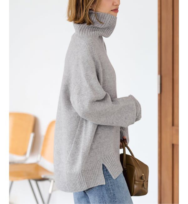 FRAMeWORK「≪WEB先行追加≫AQUA タートルプルオーバー」|ニット・セーター|