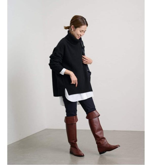 FRAMeWORK「≪WEB先行追加≫AQUA タートルプルオーバー」|ニット・セーター|