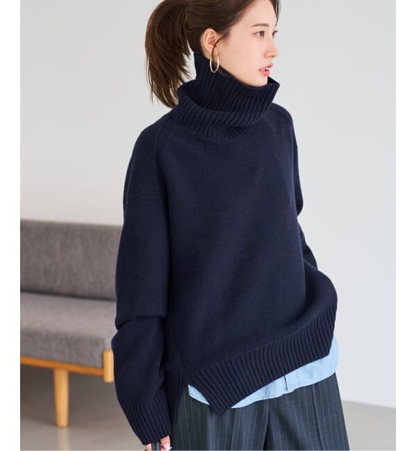FRAMeWORK「≪WEB先行追加≫AQUA タートルプルオーバー」|ニット・セーター|