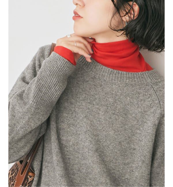 Spick and Span「《追加2》ハイネックプルオーバー」|Tシャツ・カットソー|レッド