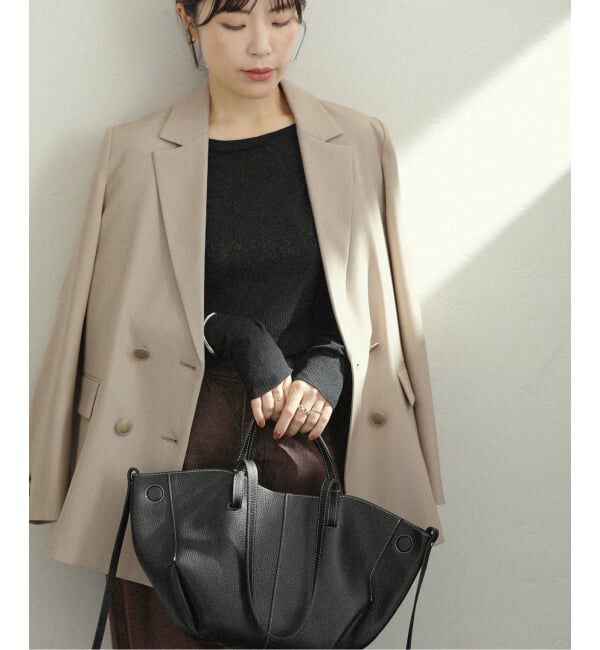  「T/Wダブルブレストジャケット」|テーラードジャケット|ベージュ