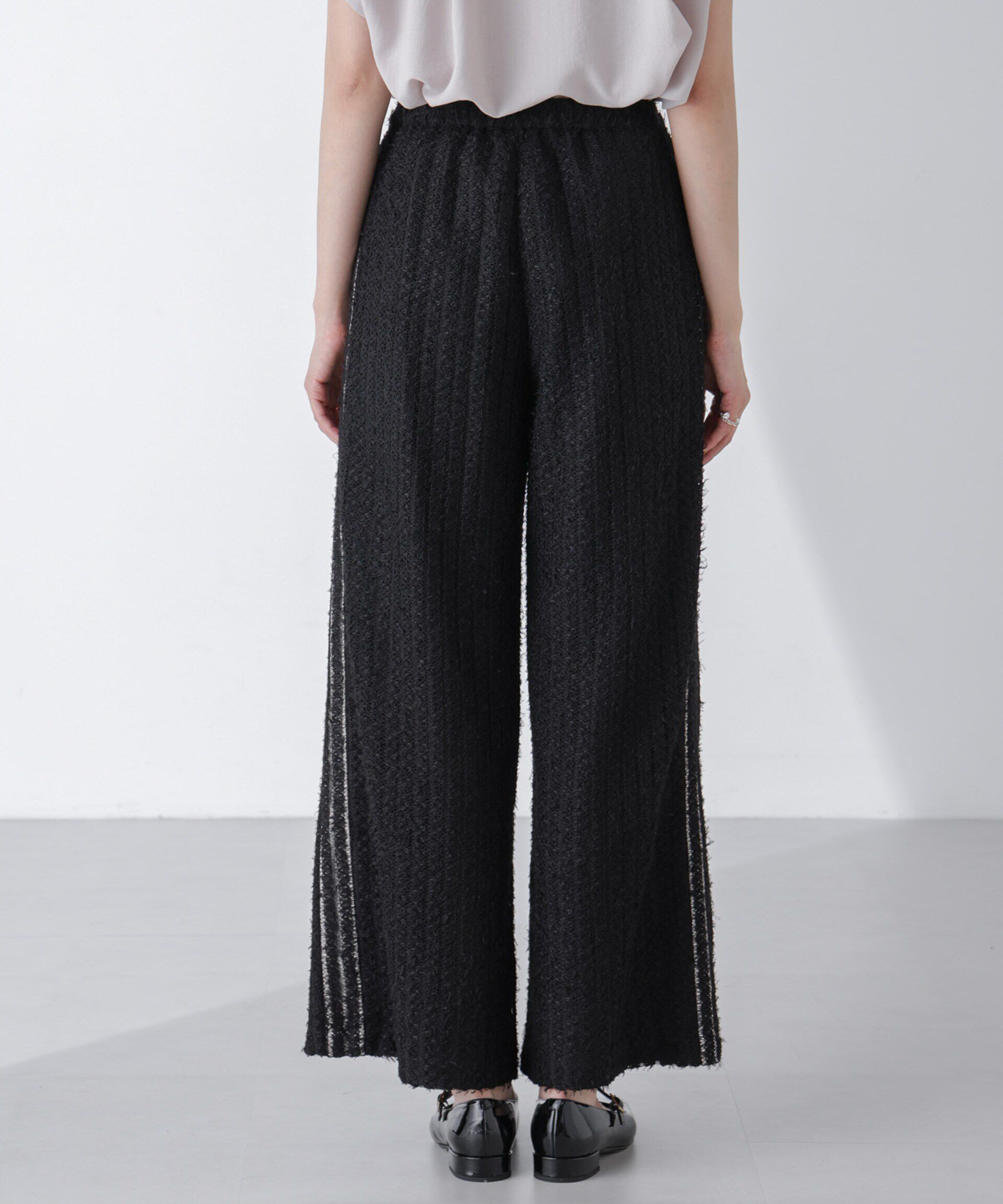 nano･universe「サイドラインレースパンツ」|チノ|