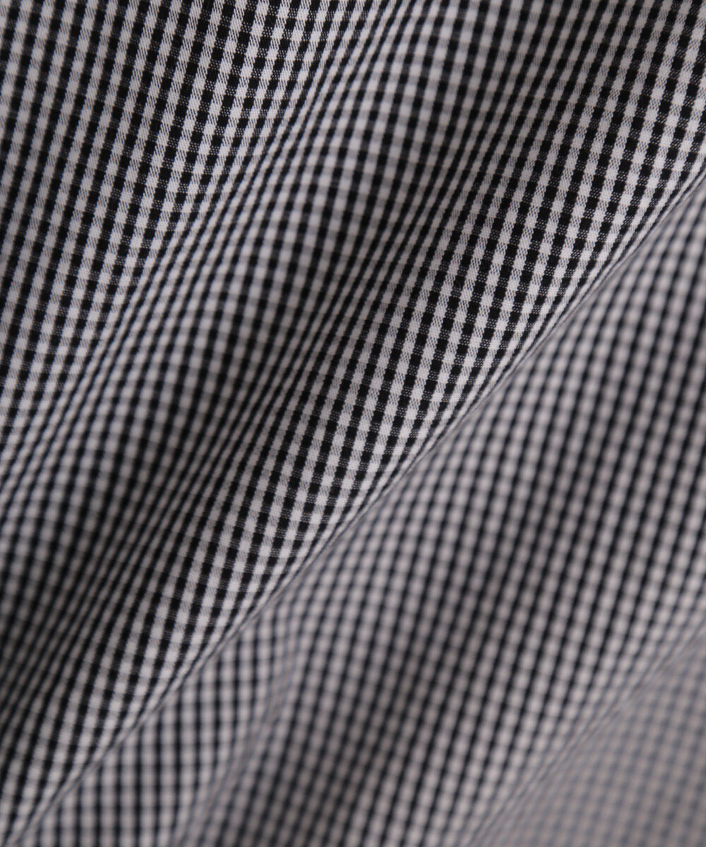 nano･universe「「NJ/CLUB」 マイクロギンガムチェックシャツ 半袖」|シャツ・ブラウス|