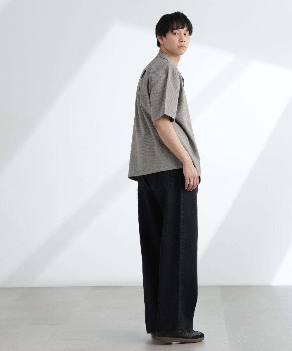 nano･universe「コットンリネン交織開襟シャツ 半袖」|シャツ・ブラウス|