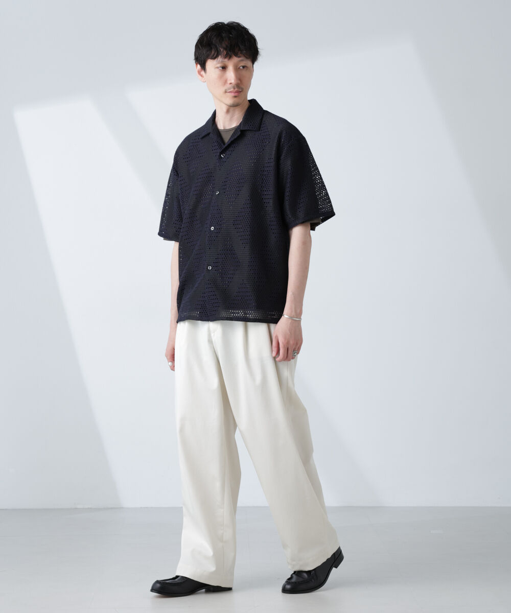 nano･universe「「大人のワイドパンツ」2タックワイドトラウザーズ」|チノ|