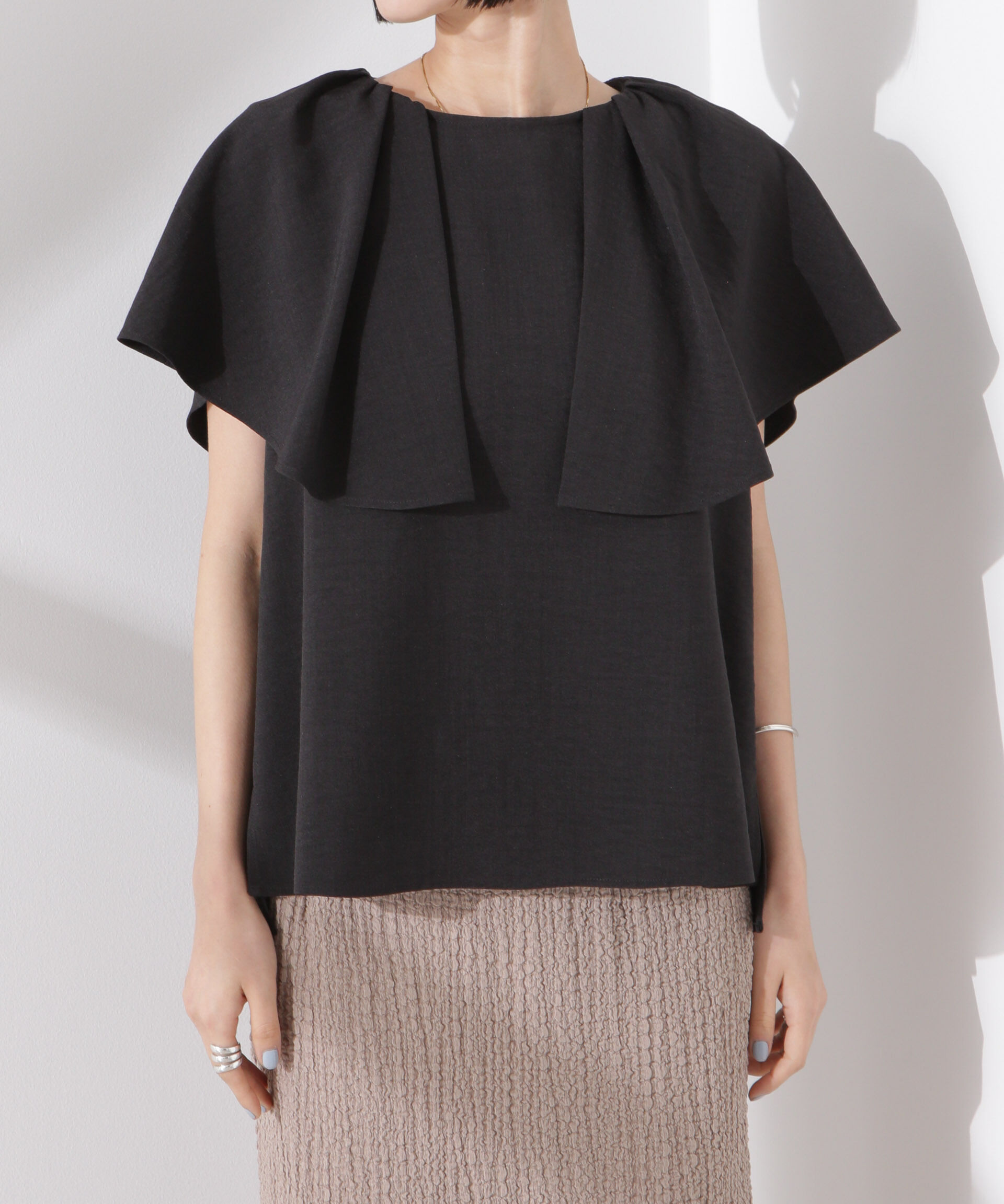 nano･universe「フレアスリーブデザインブラウス」|シャツ・ブラウス|