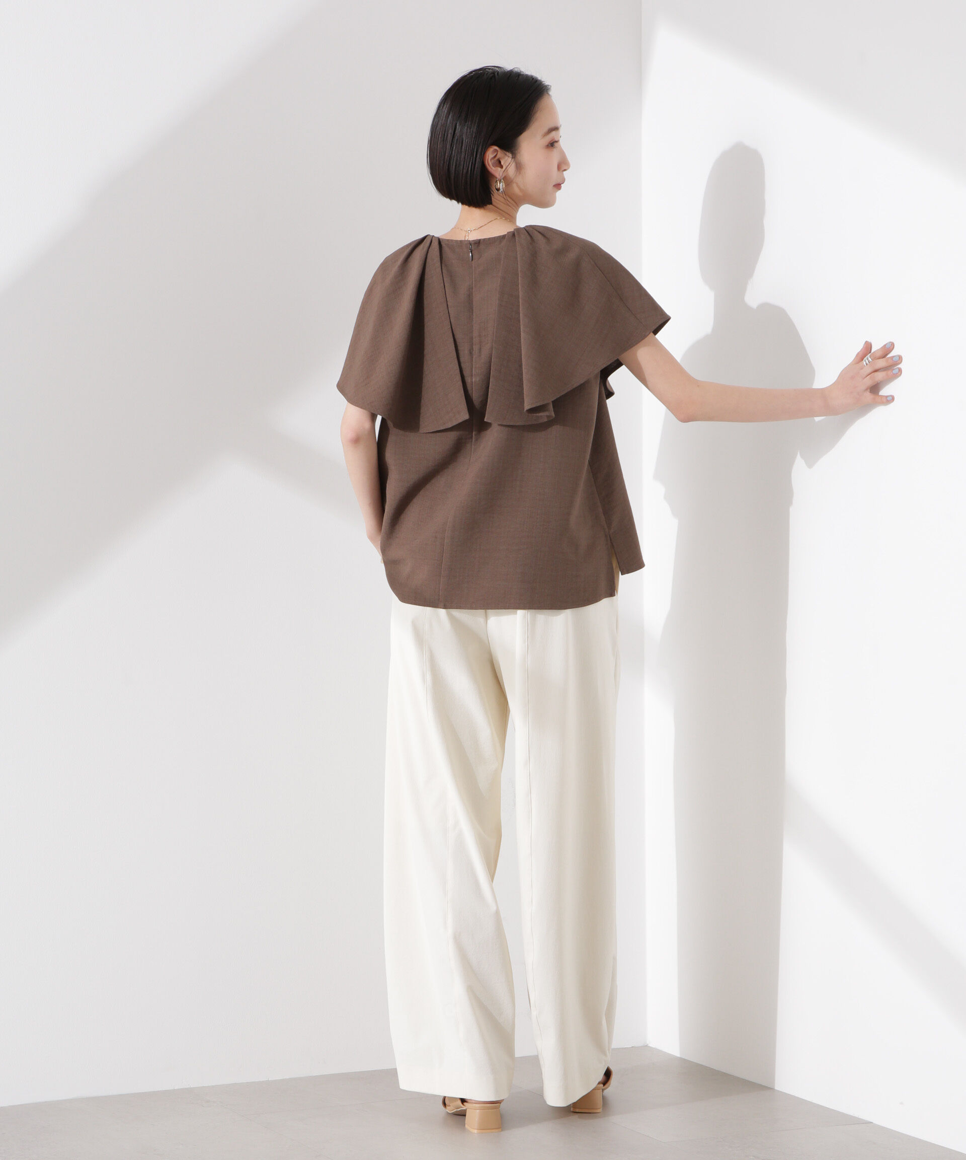 nano･universe「フレアスリーブデザインブラウス」|シャツ・ブラウス|