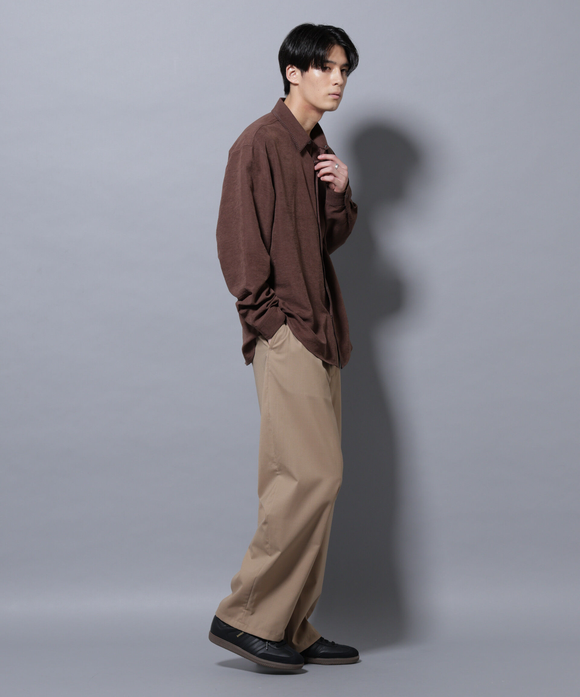 nano･universe「「大人のワイドパンツ」TWソロテックスワイドイージースラックス」|チノ|