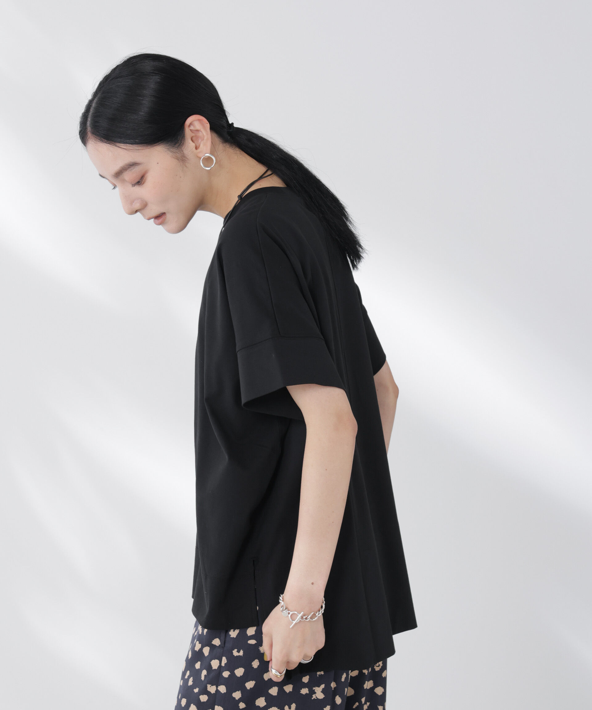 nano･universe「NANOFINE強撚コットンワイドTシャツ」|Tシャツ・カットソー|