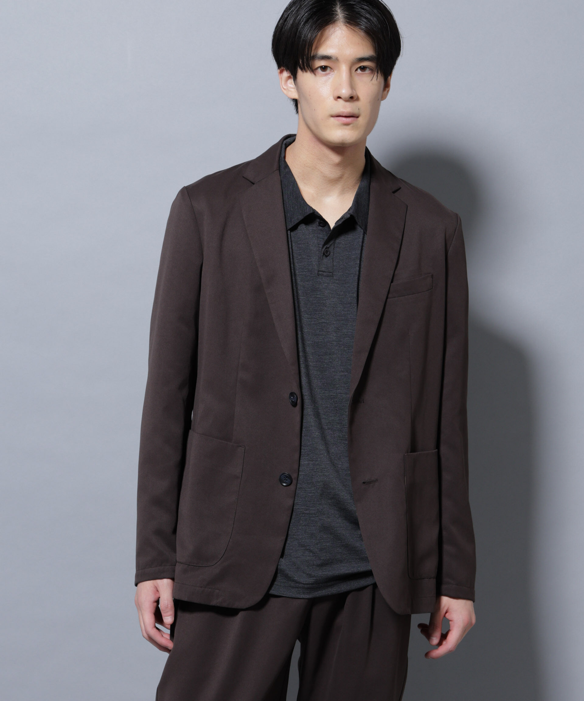 nano･universe「ピーチツイルセットアップ」|スーツ|