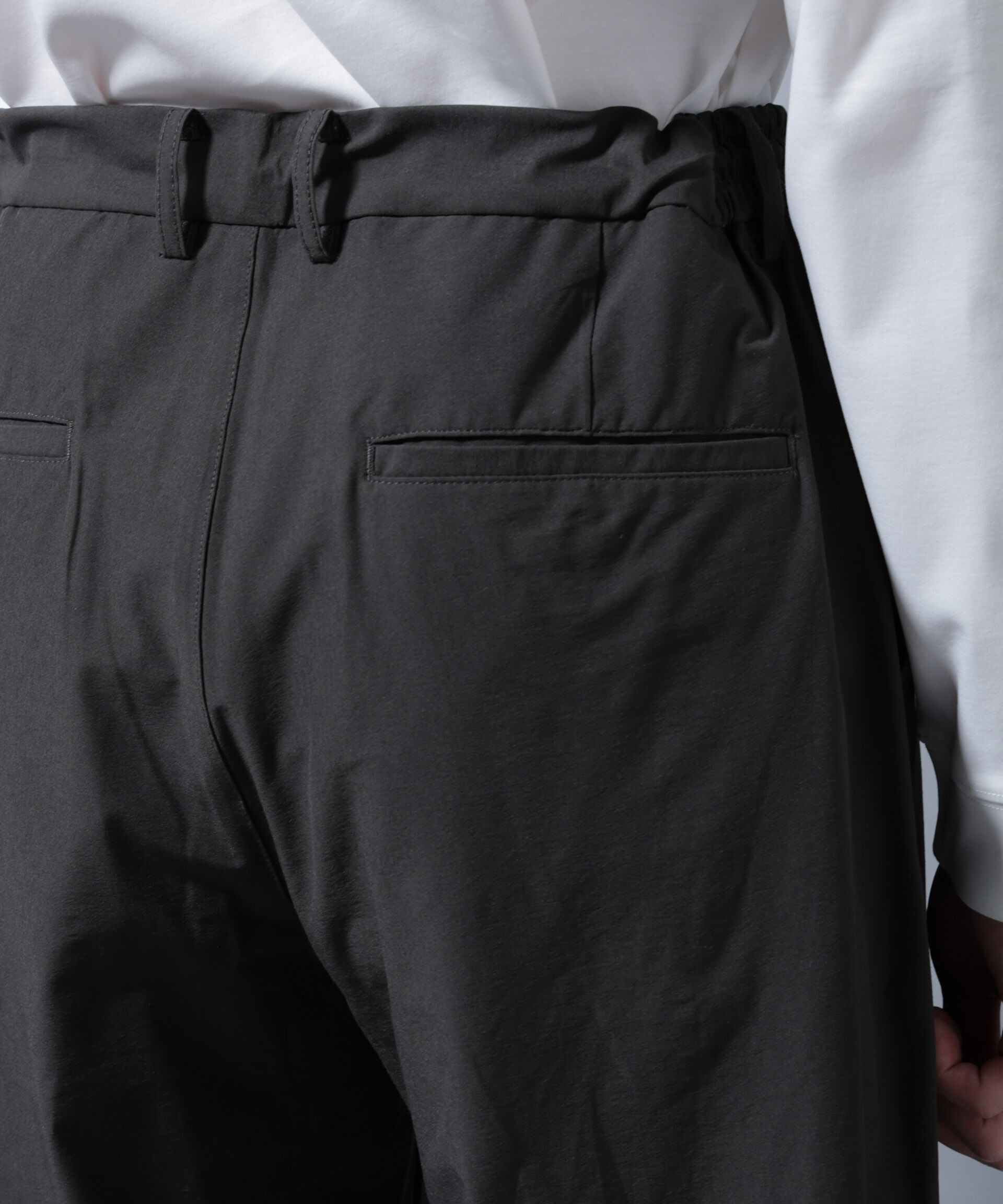 nano･universe「ストレッチワイドイージーパンツ(セットアップ可)」|チノ|