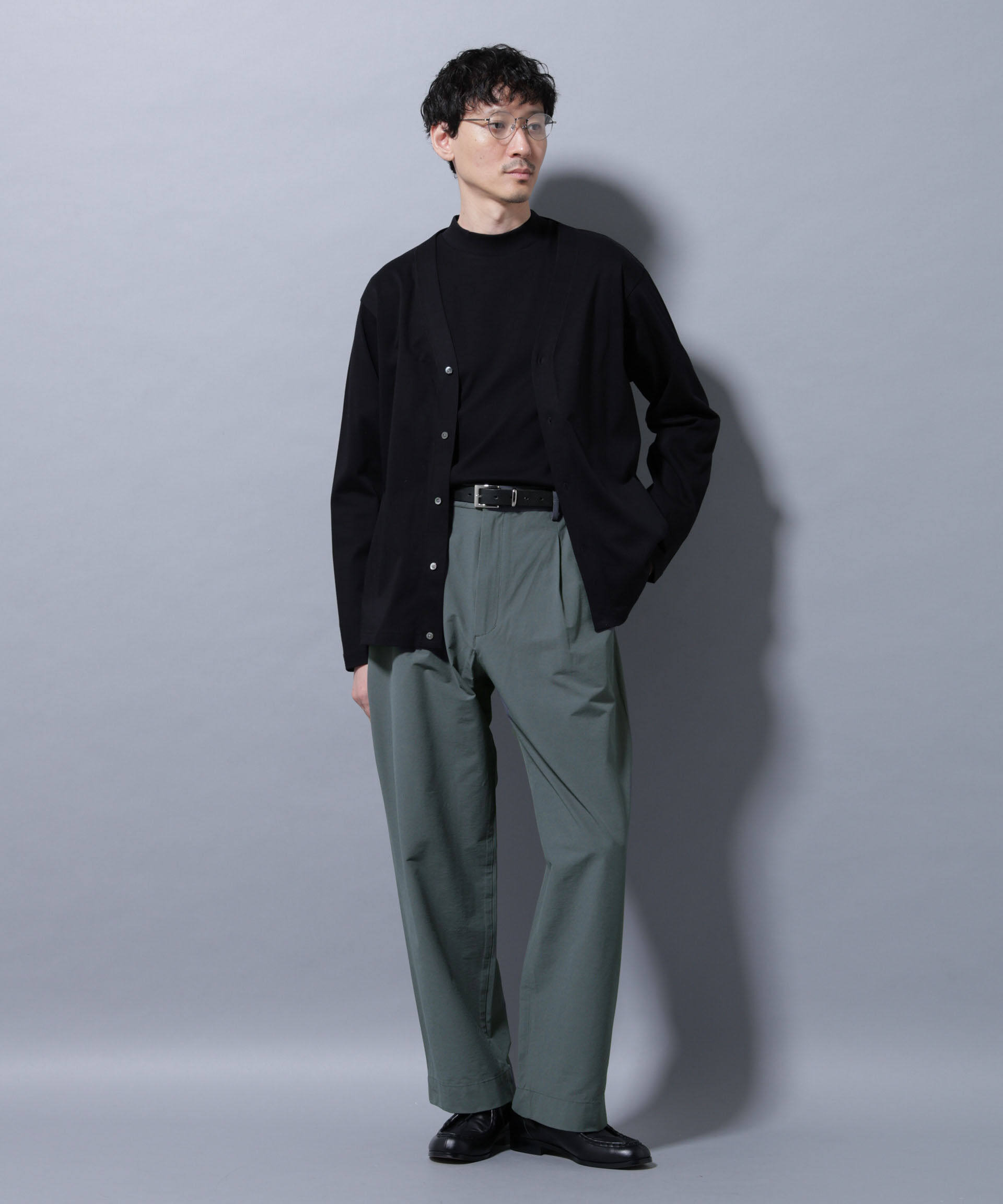 nano･universe「ストレッチワイドイージーパンツ(セットアップ可)」|チノ|