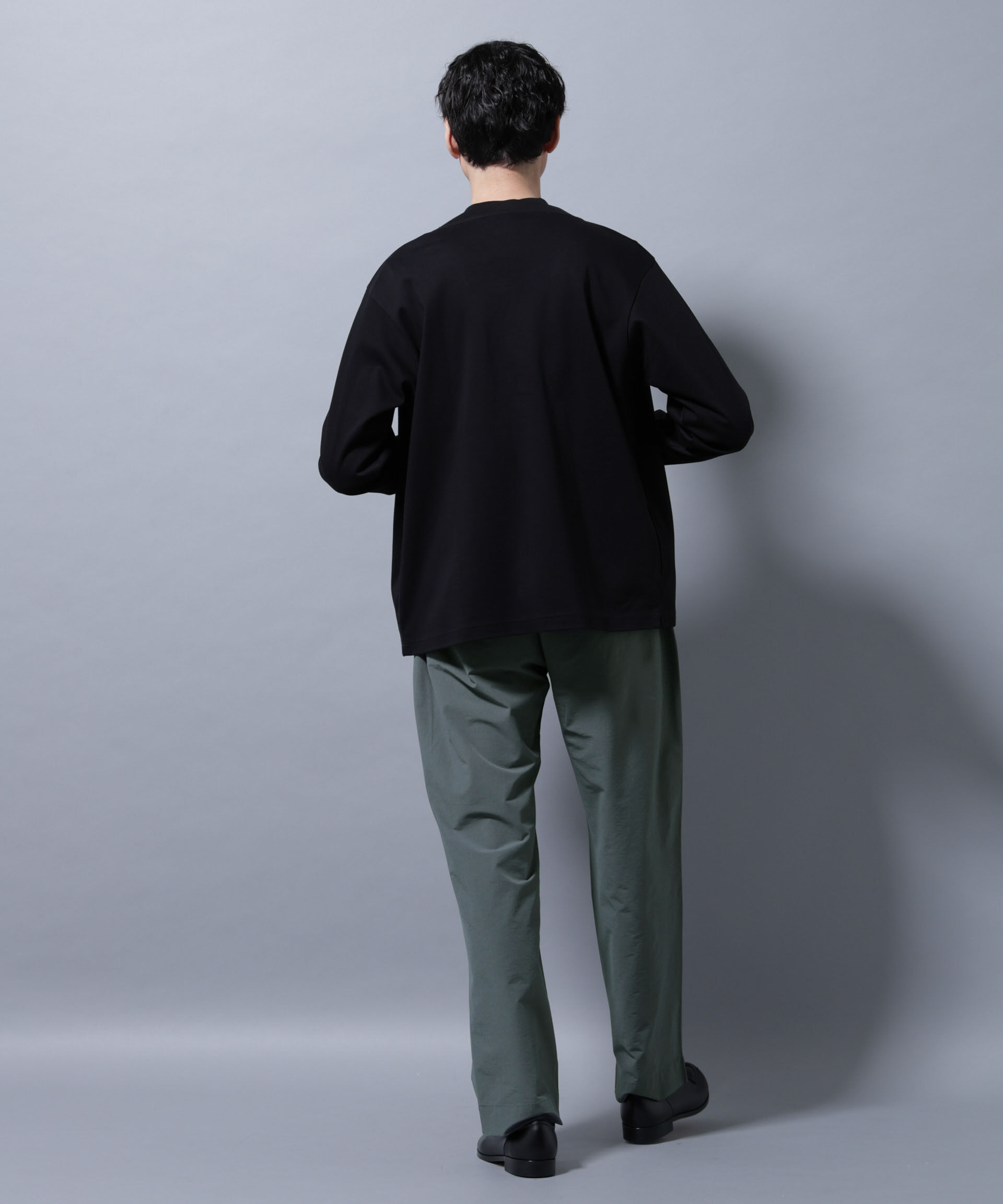 nano･universe「ストレッチワイドイージーパンツ(セットアップ可)」|チノ|